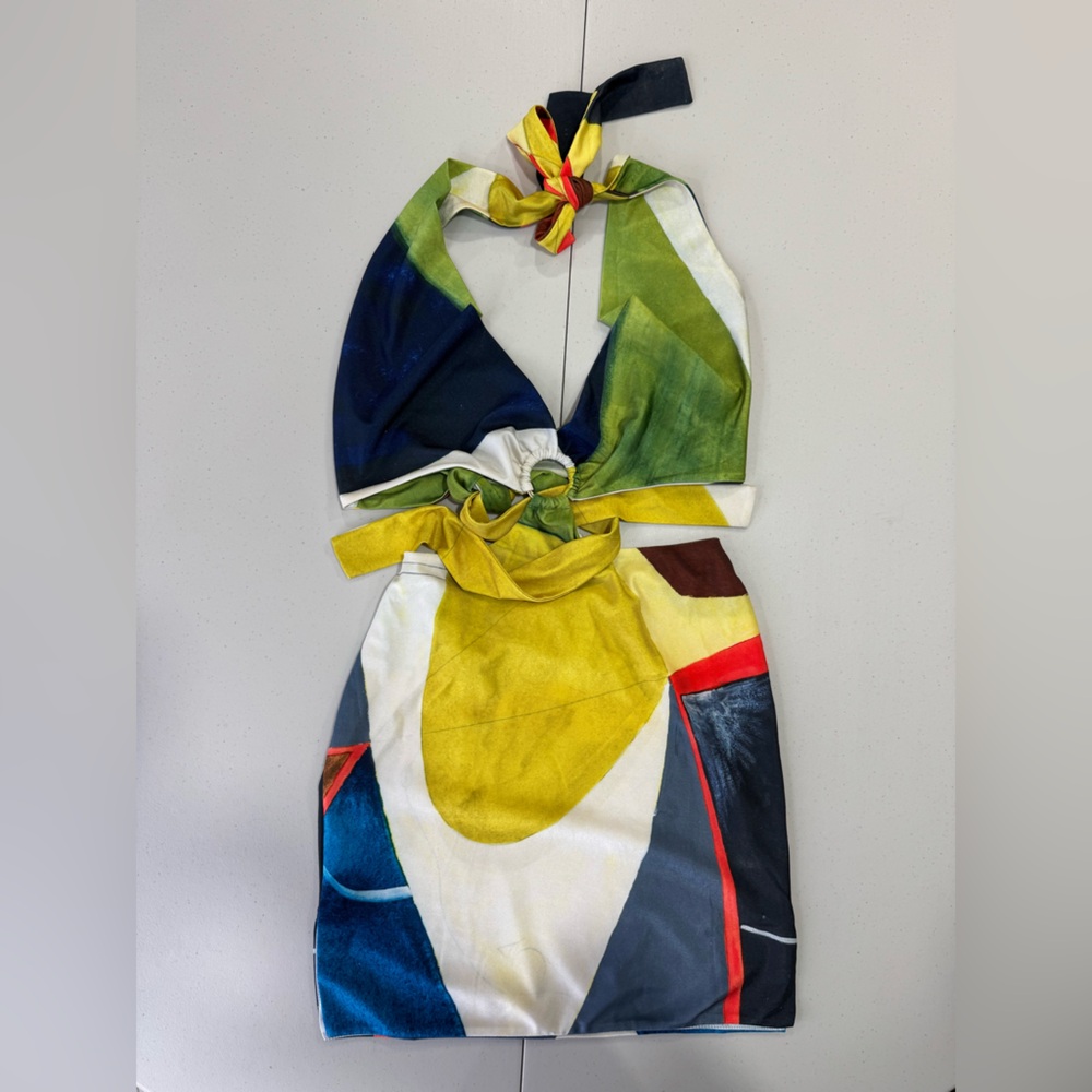 NWT Farai London Women Gaia Mini Dress Multi Size Small